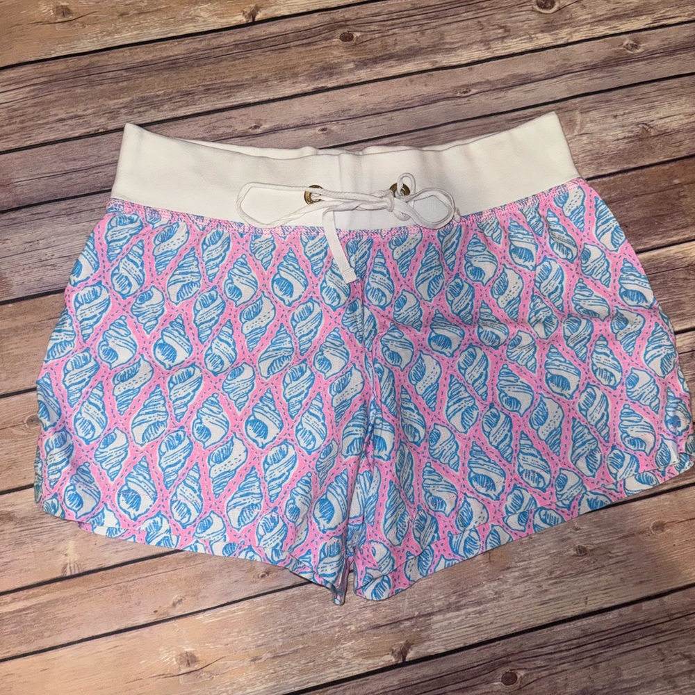 EUC Lilly Pulitzer A Little Tipsy Chrissy Linen Shorts sz Medium